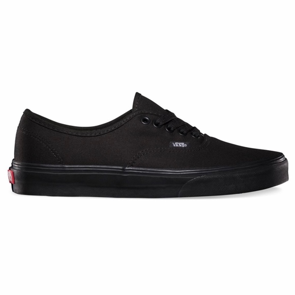 Vans Other - VANS Black On Black Canvas Low Top Sneakers 9.5